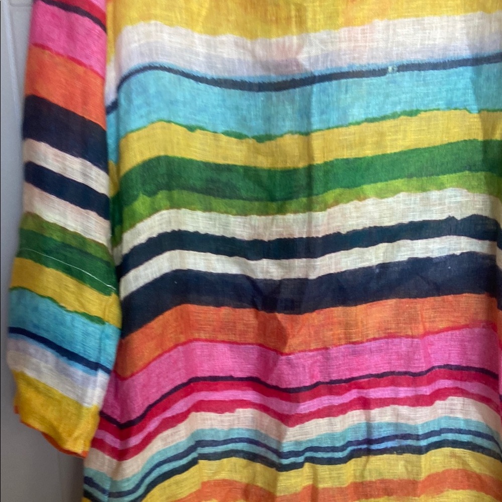 Colorful Striped Button-Up Shirt - Picture 4 of 4